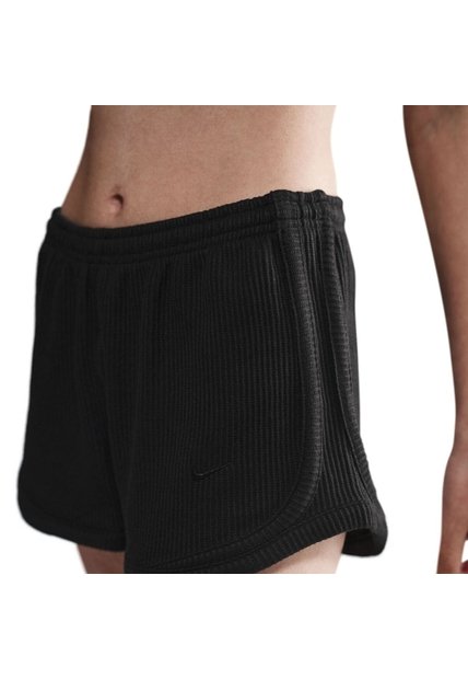 Shorts Mujer Nike Sportswear Chill Waffle Negro