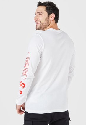 Camiseta Manga Larga Blanco-Multicolor Nike Classic