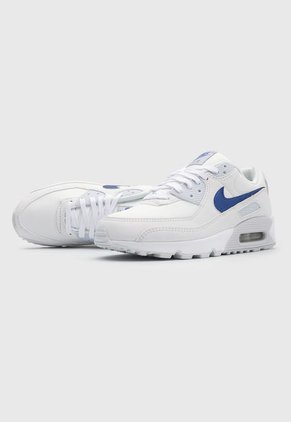 Tenis Lifestyle Blanco-Azul-Gris Nike Air Max 90