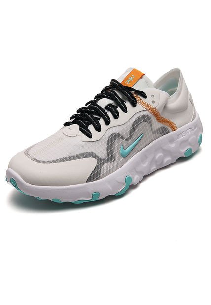 Tenis Blanco-Verde-Negro Nike Renew Lucent