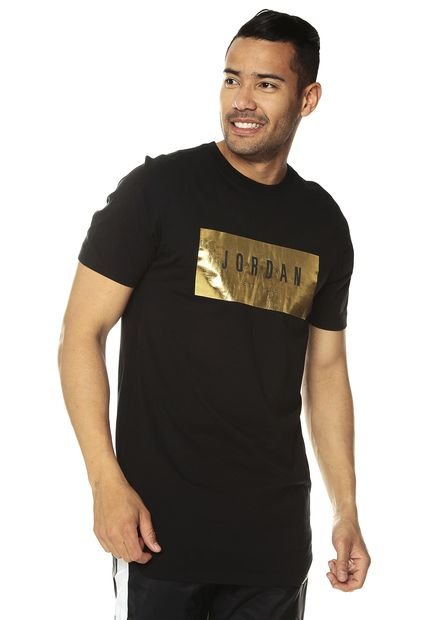 Camiseta Negra Nike Jsw Tee Alt Jordan Foil