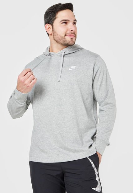 Hoodie Gris-Blanco Nike Classic