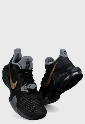 Tenis Basketball Negro-Dorado-Gris Nike Air Max Impact 3