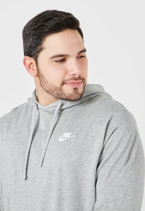 Hoodie Gris-Blanco Nike Classic