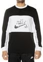 Camiseta Manga Larga  Negra-Blanca Nike Sb Dry Top Xlm Mesh de Nike