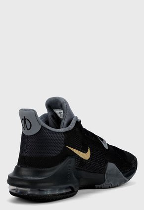 Tenis Basketball Negro-Dorado-Gris Nike Air Max Impact 3