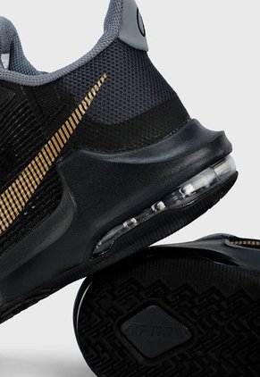 Tenis Basketball Negro-Dorado-Gris Nike Air Max Impact 3