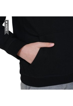 Hoodie Nike Sportswear Club Fleece Para Niño-Negro