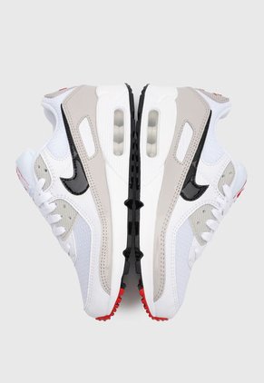 Tenis Lifestyle Blanco-Gris-Rojo Nike Air Max 90