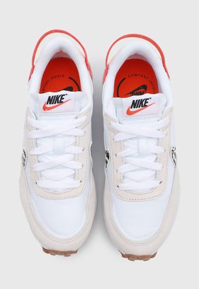 Tenis Lifestyle Blanco-Naranja-Animal Print Nike Waffle Debut