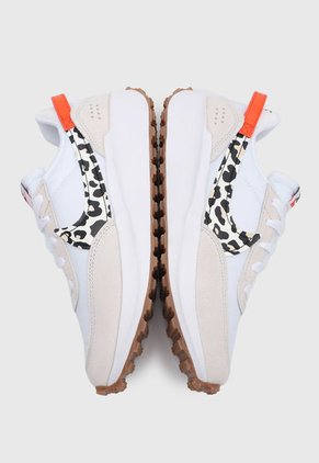Tenis Lifestyle Blanco-Naranja-Animal Print Nike Waffle Debut