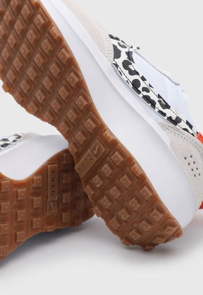 Tenis Lifestyle Blanco-Naranja-Animal Print Nike Waffle Debut
