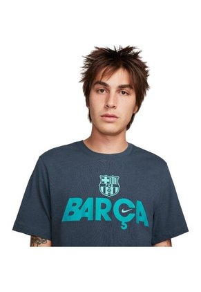 Camiseta Nike Fcb Ss Mercurial Tee-Azul