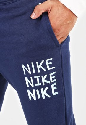 Pantalón Sudadera Azul Navy-Blanco-Verde Menta Nike