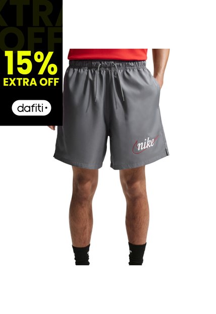 Pantaloneta Nike Club Woven Flow Hombre-Gris