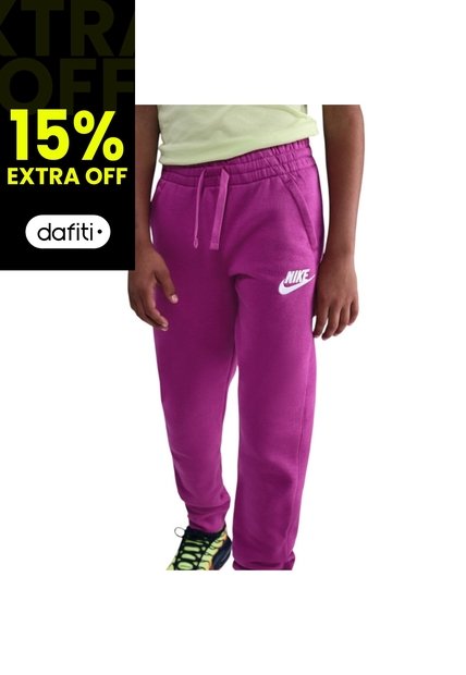 Pantalon Nike Sportswear Club Fleece Niña-Fucsia