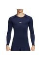 Camiseta Nike Pro Manga Larga-Azul de Nike