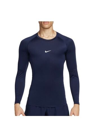 Camiseta Nike Pro Manga Larga-Azul Nike
