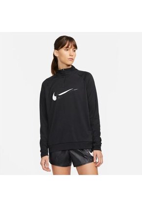 Camiseta Manga Larga Nike Dry-Fit Swoosh Run Midlayer - Negro