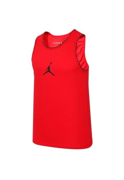 Camiseta Esqueleto Nike Jordan Dri-fit Hombre-Rojo/Negro