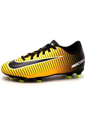 Fútbol  Negro-Naranja Nike Mercurial Vapor  III Fg
