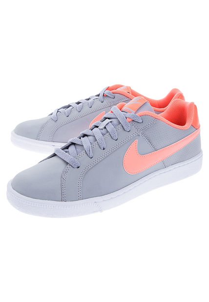 Lifestyle Gris-Coral Neón Nike Court Royale
