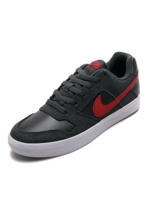 Tenis Skateboarding Negro-Gris-Rojo Nike Sb Delta Force vulc