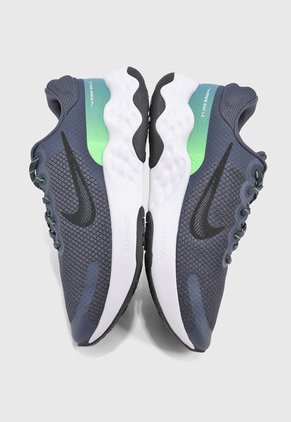 Tenis Running Azul Navy-Verde Neón-Azul Nike Renew Ride 3