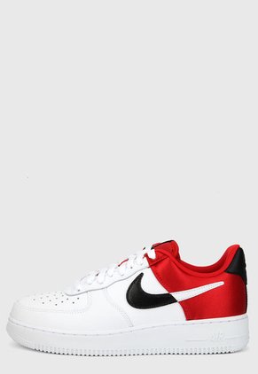 Tenis Lifestyle Blanco-Rojo-Negro Nike Air Force 1
