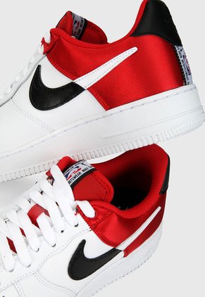 Tenis Lifestyle Blanco-Rojo-Negro Nike Air Force 1