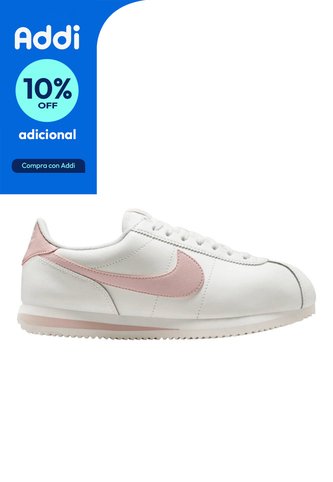 Tenis Nike Cortez Mujer-Blanco/Rosa Nike