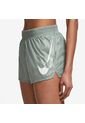 Pantaloneta Deportiva Mujer Nike Swoosh Run Short-Verde Claro de Nike