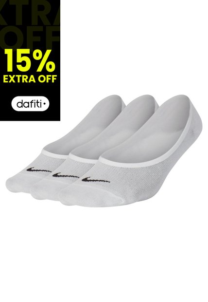 Medias Nike Everyday Ltwt Foot 3Pr Hombre-Blanco