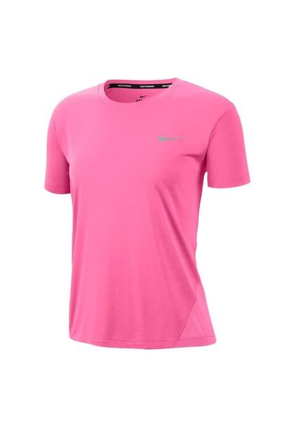 Camiseta Nike Miler Top Ss Para Mujer-Fucsia