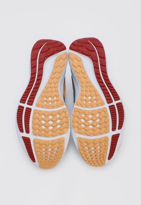 Tenis Running Azul Petróleo-Naranja Neón-Rojo Nike Air Zoom Pegasus 39