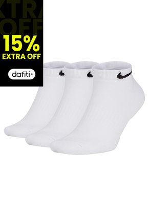 Medias Nike Everyday Cush Low 3Pr - Hombre-Blanco