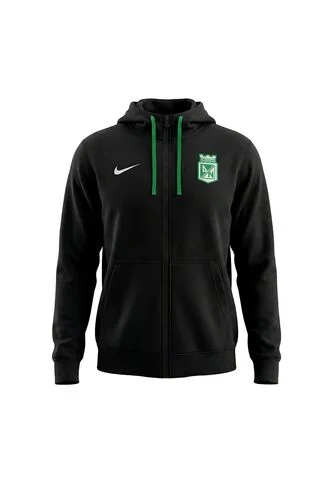 Hoodie Nike Atletico Nacional CLUB FZ FT Hombre-Negro Nike