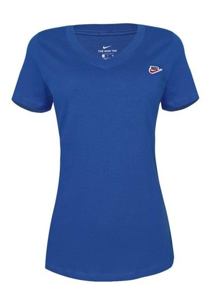 Camiseta Nike Sportswear Para Mujer-Azul Rey