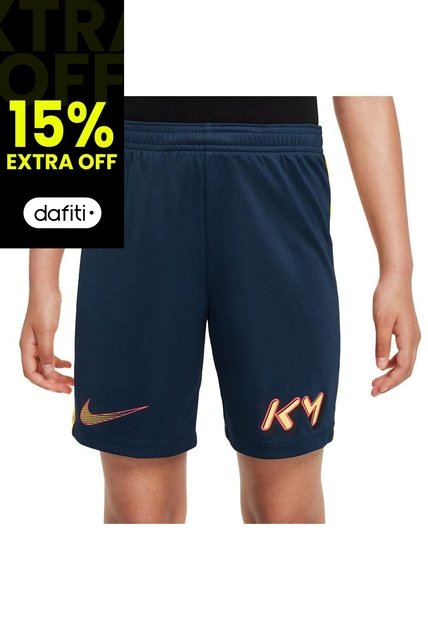 Pantaloneta Nike Kylian Mbappé Academy 23 Niño-Azul