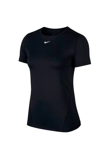 Camiseta Nike Womens Nike Pro All Over Para Mujer-Negro
