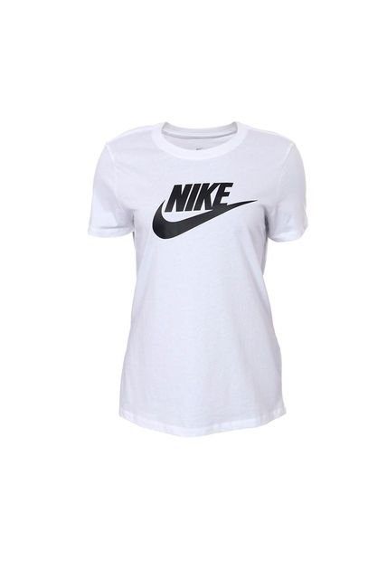 Camiseta Nike Sportswear Essential Para Mujer-Blanco