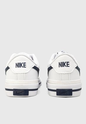 Tenis Lifestyle Blanco-Azul Navy NIKE Court Legacy