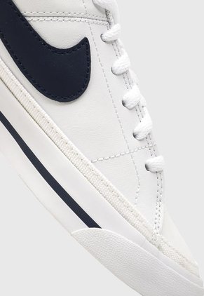Tenis Lifestyle Blanco-Azul Navy NIKE Court Legacy