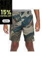 Pantaloneta Nike Dri Fit Club Camo Niños-Verde Camuflado de Nike