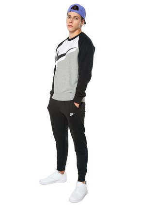 Jogger Negro-Blanco Nike M Nsw Club Jggr Ft