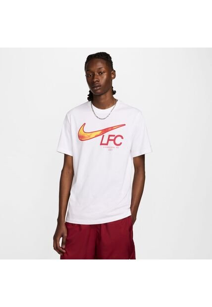 Nike Camiseta Nike Hombre Liverpool FC M  Swoosh  - Blanco Camiseta