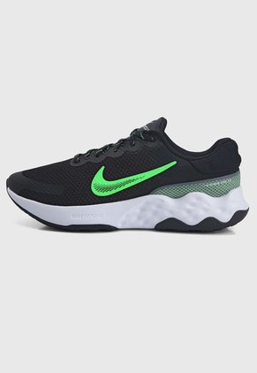 Tenis Running Negro-Blanco-Verde Nike Renew Ride 3