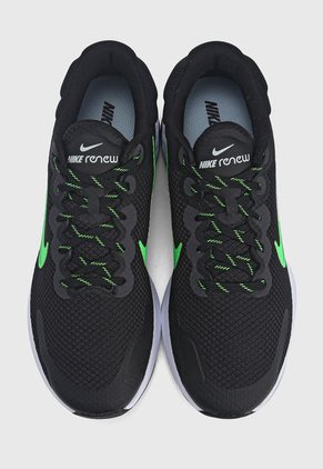 Tenis Running Negro-Blanco-Verde Nike Renew Ride 3