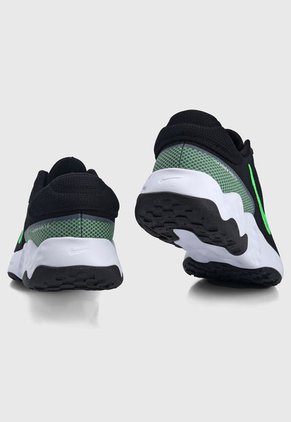 Tenis Running Negro-Blanco-Verde Nike Renew Ride 3