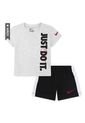 Conjunto Nike Jdi Top And Short Set Infantes-Gris/Negro de Nike